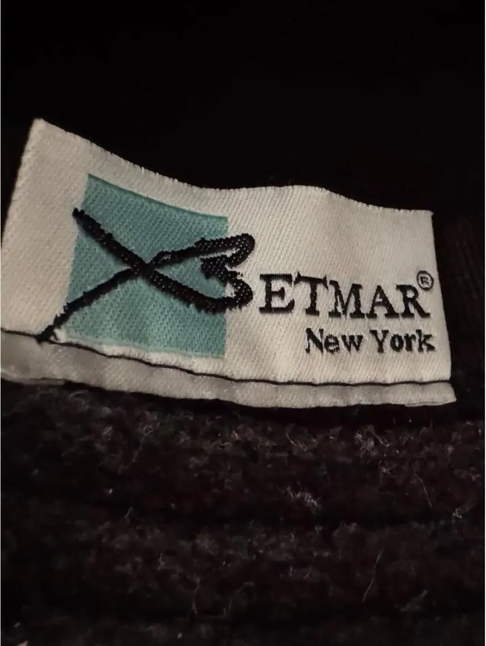 Betmar New York Black Knit Cloche Hat